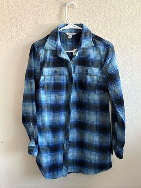 Signature Blue Plaid Button-Down Shirt